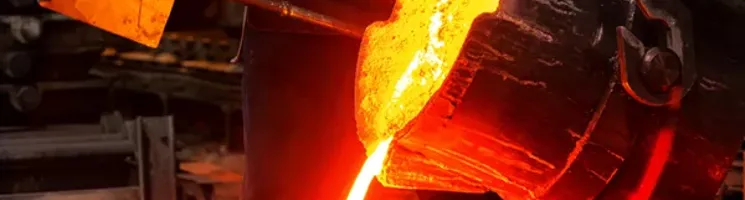 foundry pouring metal